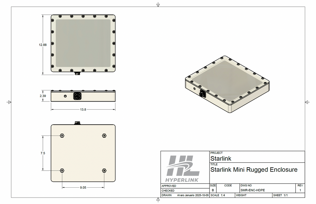 Starlink Mini Rugged Enclosure