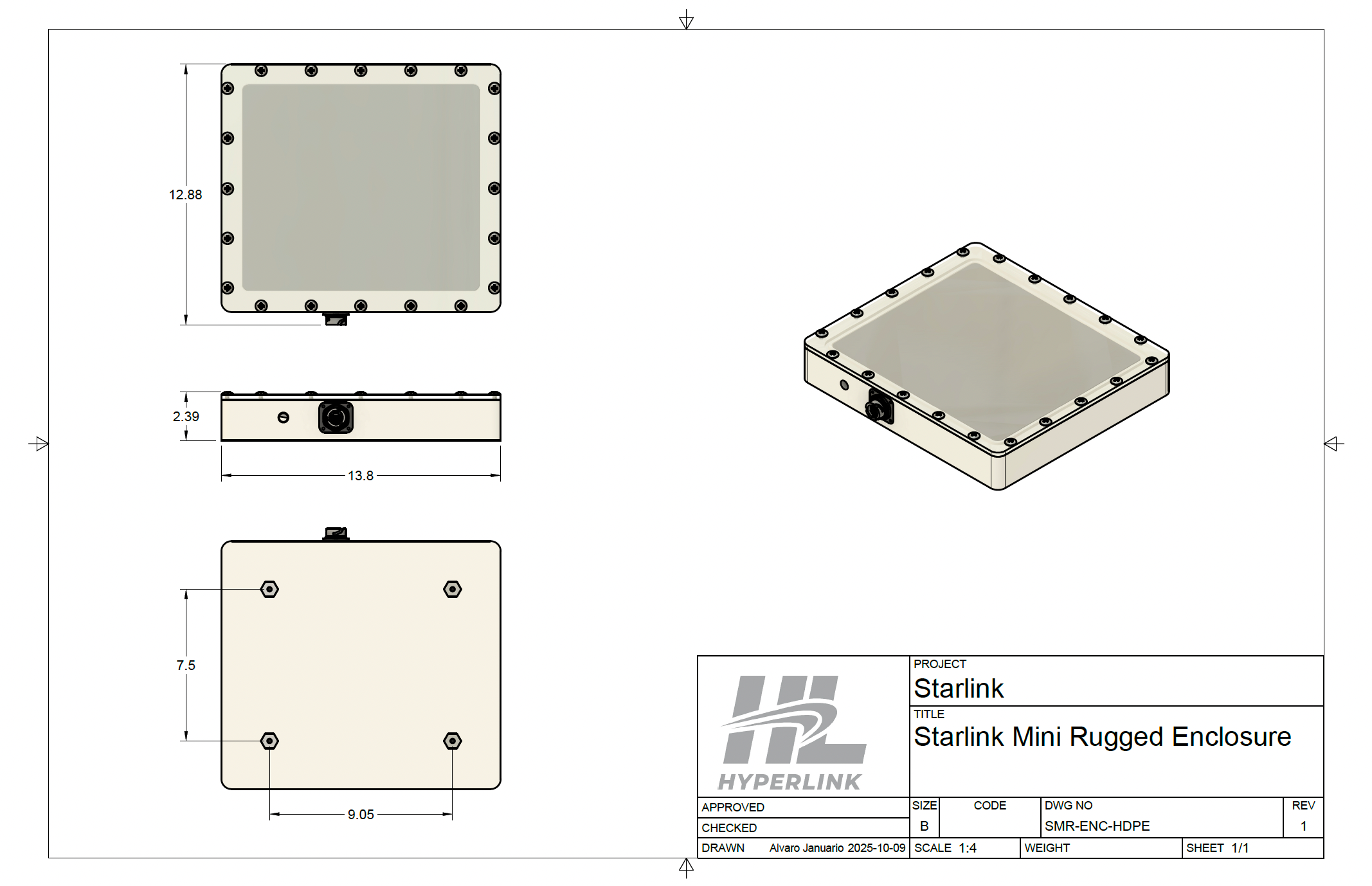 Starlink Mini Rugged Enclosure
